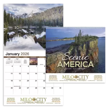 Scenic America Wall Calendar - Spiral